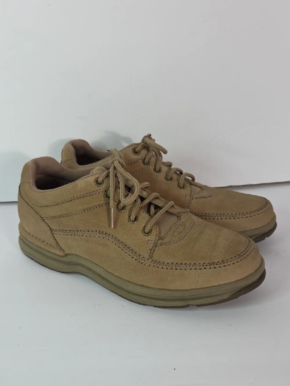 Rockport Men's Casual Leather Lace-Up Walking Shoes - Tan Size 13W